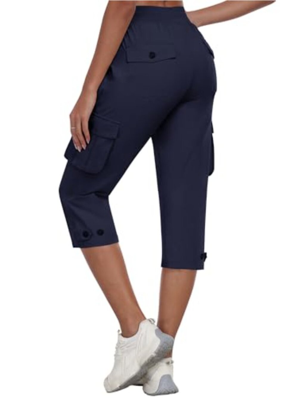 Women's Cargo Capris Hiking Pants with Pockets, Lightweight Quick Dry Outdoor
